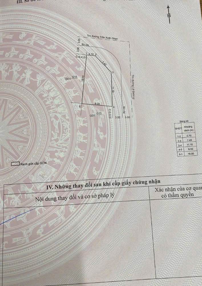 Lô góc mặt tiền Trần Xuân Soạn, Quy Nhơn 123.5m² giá chỉ 4 tỷ - Đầu tư sinh lời!