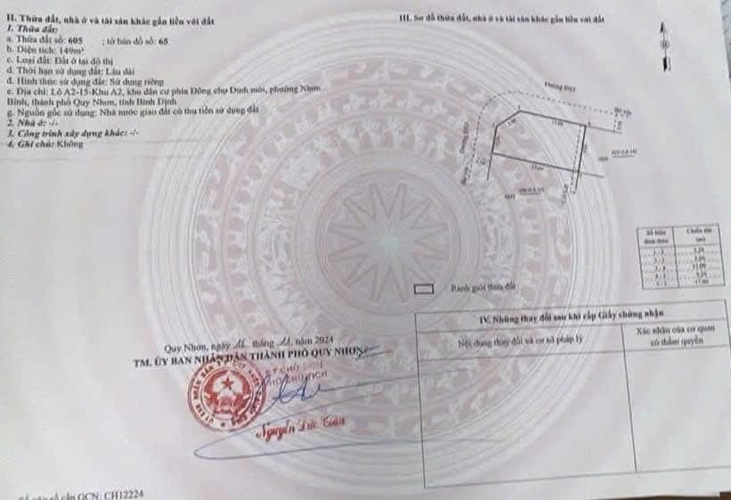 Đất Lô Góc Khu Bắc Chợ Dinh 149m² giá 3.3 tỷ - Vị trí kinh doanh thuận lợi!