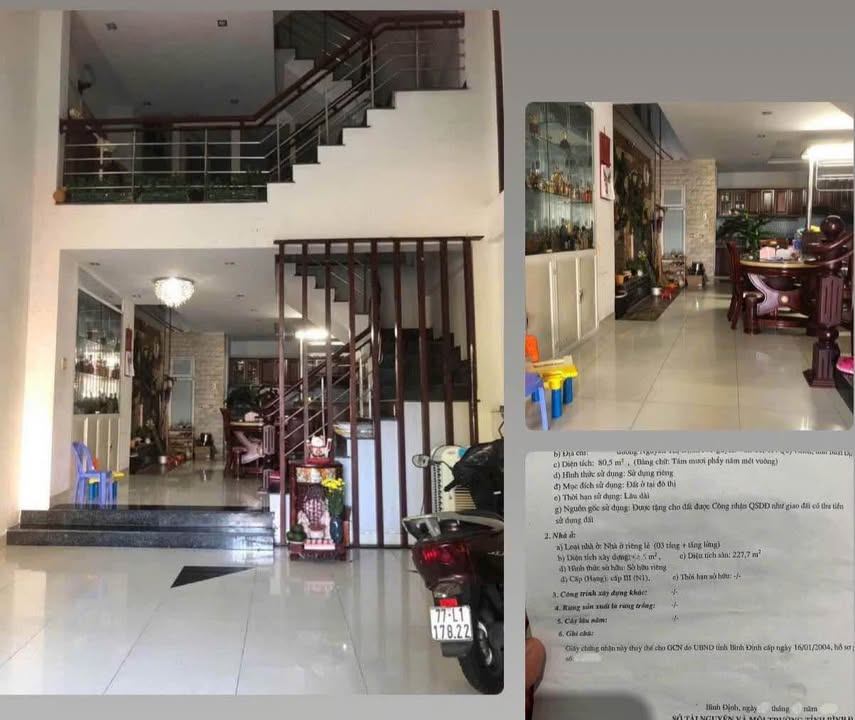 Nhà 3,5 Mê Mặt Tiền Đường Nguyễn Thị Định Quy Nhơn 80m² - Thiết Kế Hiện Đại, Giá 12 Tỷ!