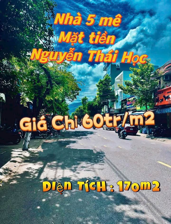 Nhà 5 tầng mặt tiền Nguyễn Thái Học, Quy Nhơn 170m² - Giá chỉ 10.2 tỷ!
