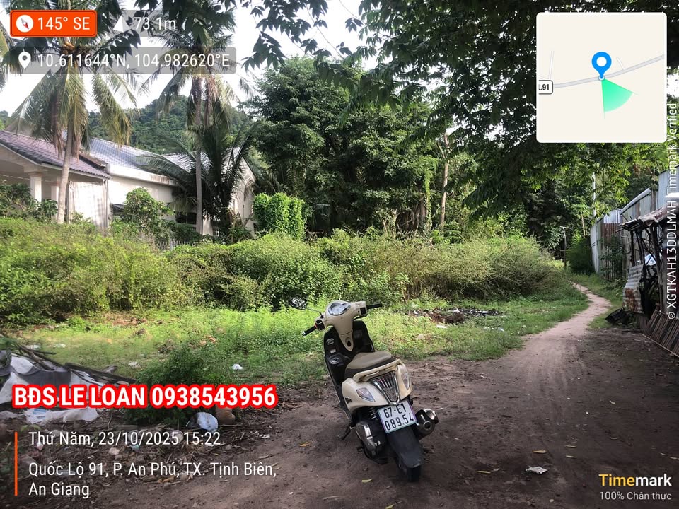 Đất mặt tiền Quốc lộ 91, An Phú, 1077m² - Tiềm năng đầu tư lớn!