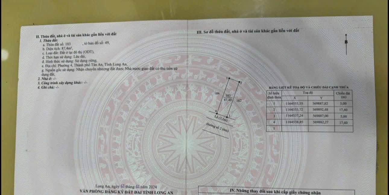 Đất nền Tân An Long An 88m² giá 1.2 tỷ - Chính chủ bán gấp!