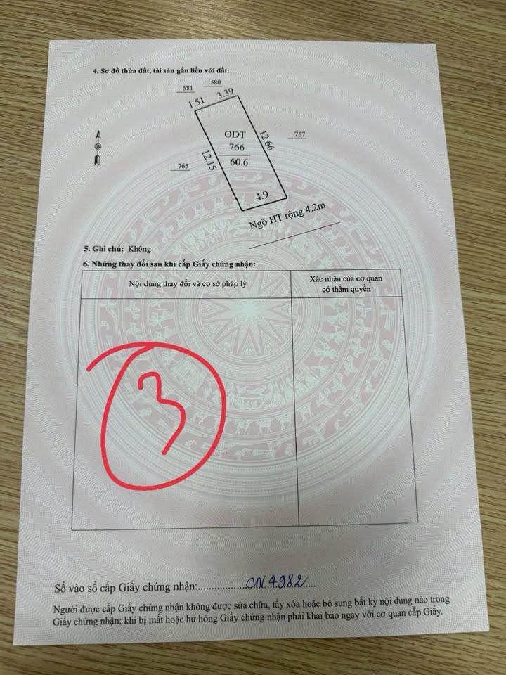 Đất nền Phường An Hưng - Thanh Hóa 60.6m² giá 1 tỷ - Sổ đỏ chính chủ, vị trí thuận lợi!