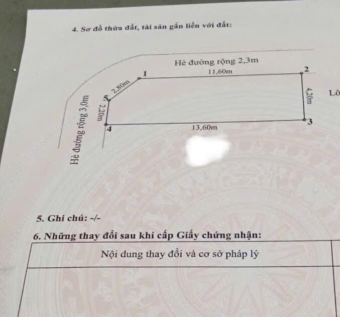 Bán đất lô góc TĐC Tam Kỳ, Hải Phòng 55m² - Giá tốt, vị trí đẹp!