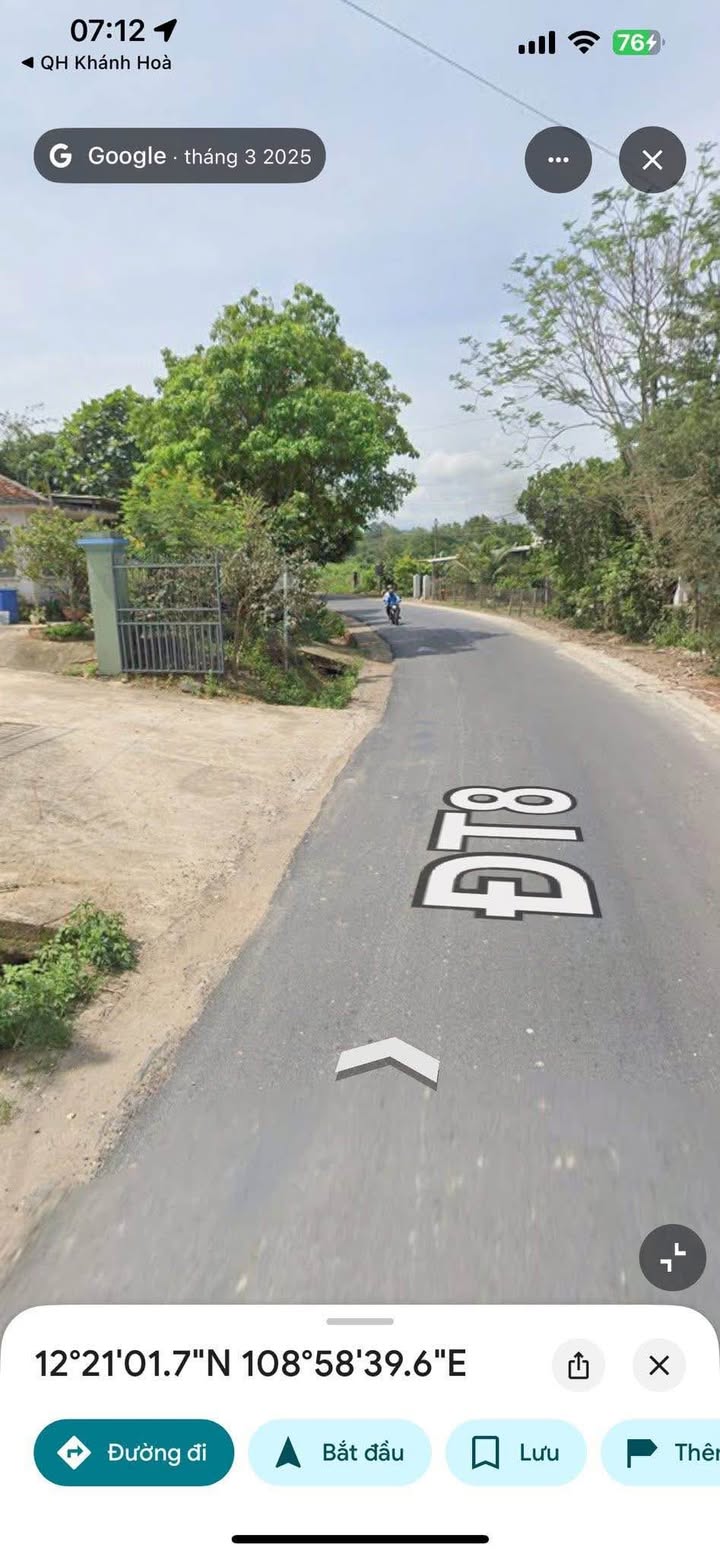 Đất mặt tiền TL8 Diên Khánh 800m² giá 2.2 tỷ - Sổ hồng chính chủ