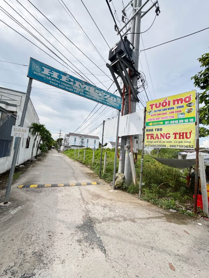 Đất nền hẻm 578 Lê Hồng Phong, P3, TP. Sóc Trăng 104m² - Cơ hội đầu tư tuyệt vời!