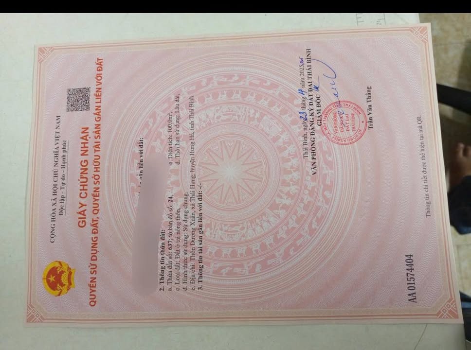 Đất thổ cư Dương Xuân Thái Hưng 100m² giá thỏa thuận - Sổ đỏ chính chủ!