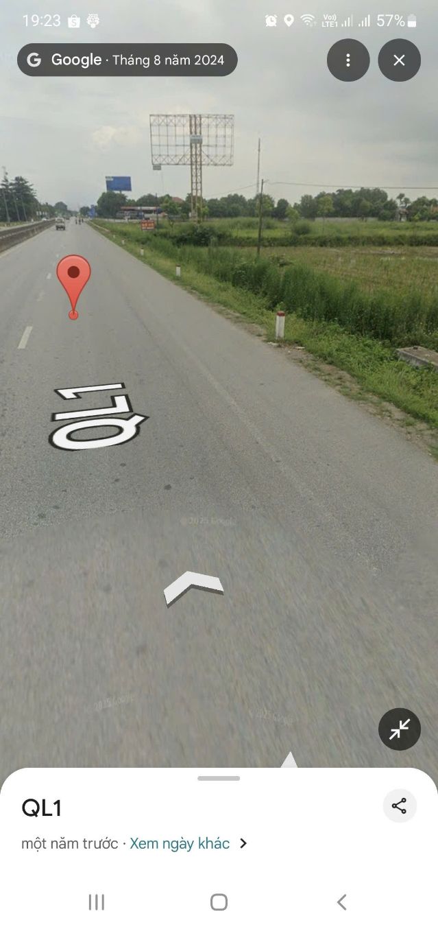 Đất ruộng 1290m² mặt tiền Quốc lộ 1A, xã Lưu Vệ, giá chỉ 200 triệu - Đầu tư sinh lời ngay!