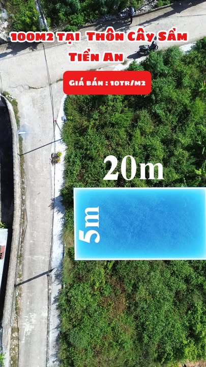 Đất nền Tiền An 100m² giá chỉ 1 tỷ - Cơ hội đầu tư tuyệt vời!