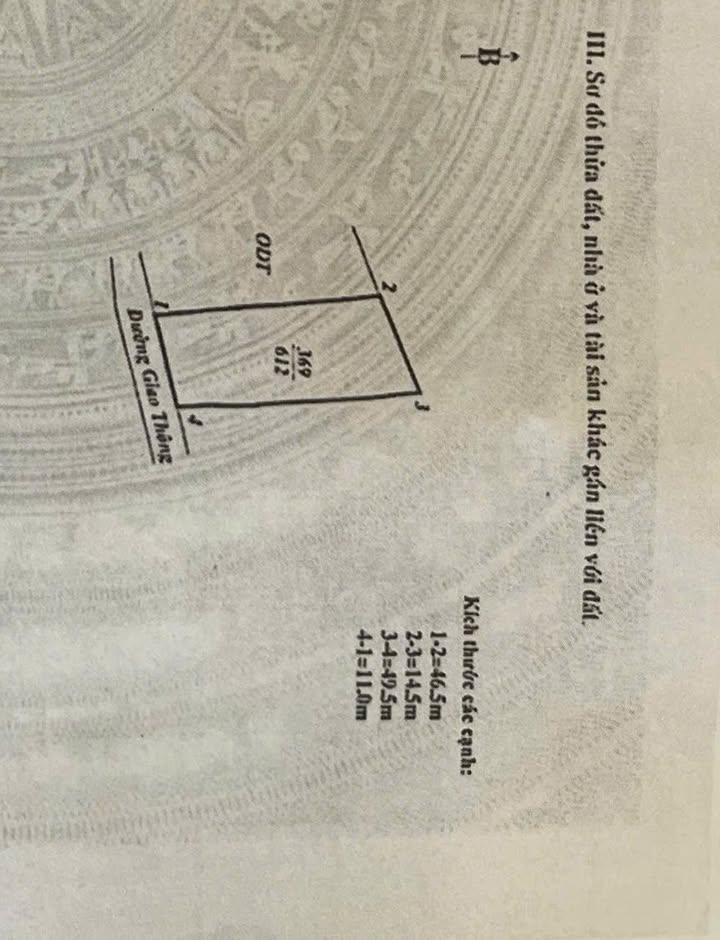 Đất thổ cư Phù Ninh 612m² giá 1 tỷ - Cơ hội đầu tư tuyệt vời!