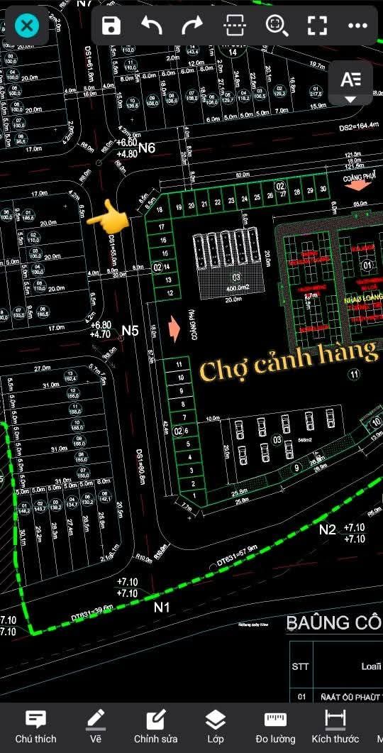 Đất thổ cư Chợ Cảnh Hàng Nhơn 110m² giá 1.5 tỷ - Đầu tư sinh lời lý tưởng!