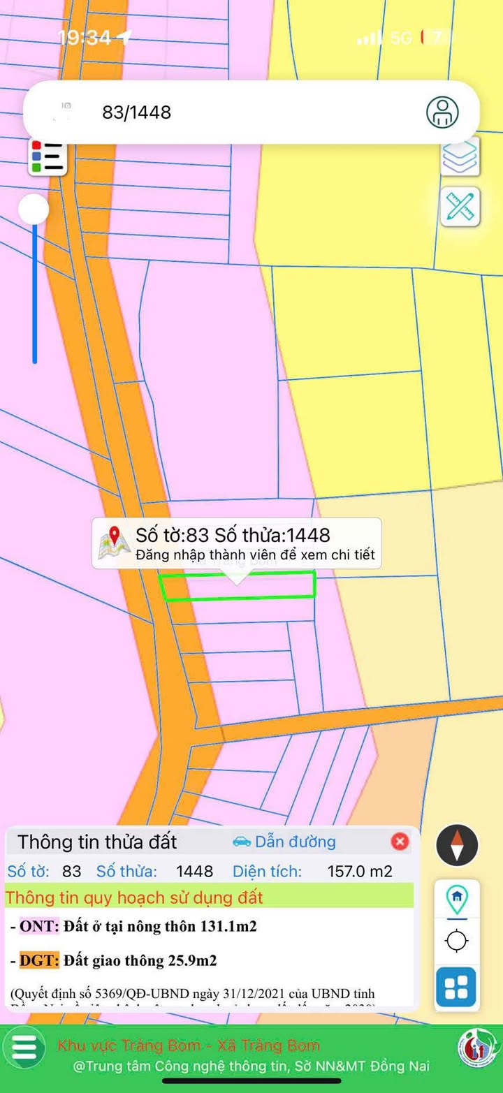Đất nền Sông Trầu, Trảng Bom 150m² giá 800 triệu - Sổ đỏ chính chủ