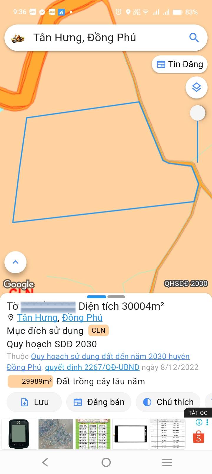 Đất Farm 3ha tại Tân Hưng, Đồng Phú - Giá chỉ 5 tỷ, mặt tiền đường ô tô vào tận nơi!