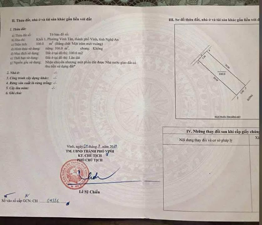 Đất nền Vinh Tân - Nghệ An 100m² - Cơ hội đầu tư tuyệt vời!