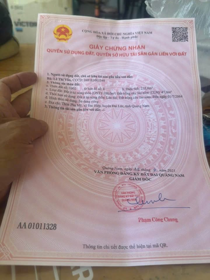 Nhà cấp 4 mặt tiền Quốc lộ Đại Lộc Quảng Nam 235m² giá 2.1 tỷ - Chính chủ bán gấp!