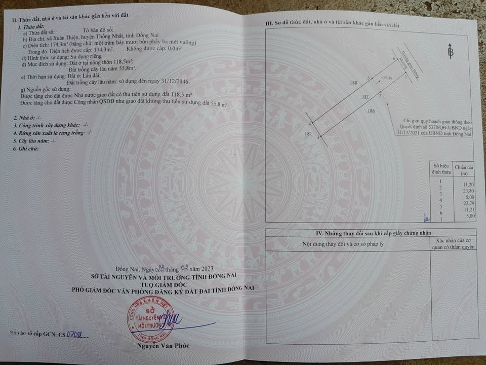 Đất thổ cư Xuân Thiện 175m² giá 1.75 tỷ - Mặt tiền đường nhựa rộng rãi!