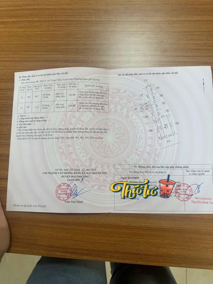 Đất nền góc 2 mặt tiền tại Trung Châu, Đan Phượng 48m² - Đầu tư sinh lời hiếm có!