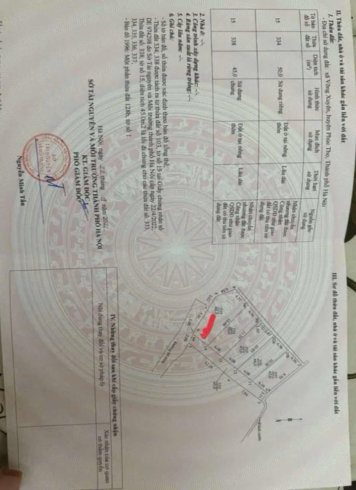 Đất nền Võng Xuyên, Phúc Thọ 68m² giá 1 tỷ - Sổ đỏ chính chủ, đầu tư sinh lời!