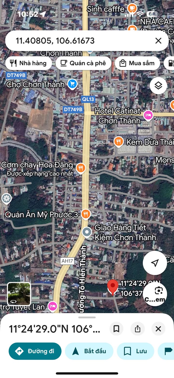 Đất nền lô góc 2 mặt tiền tại phường Chơn Thành 240m² - Vị trí đắc địa gần chợ!