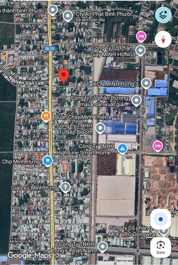 Đất mặt tiền kinh doanh Chơn Thành 10m² giá thỏa thuận - Đầu tư sinh lời ngay!