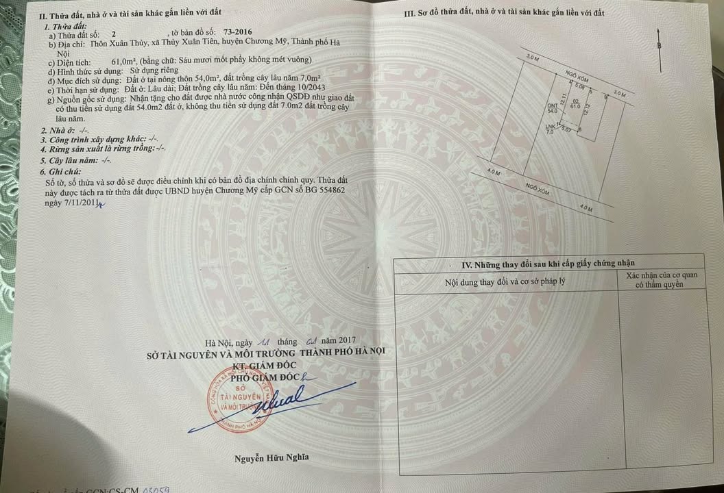 Đất nền xã Xuân Mai 61m² giá 2 tỷ - Cơ hội đầu tư không thể bỏ lỡ!