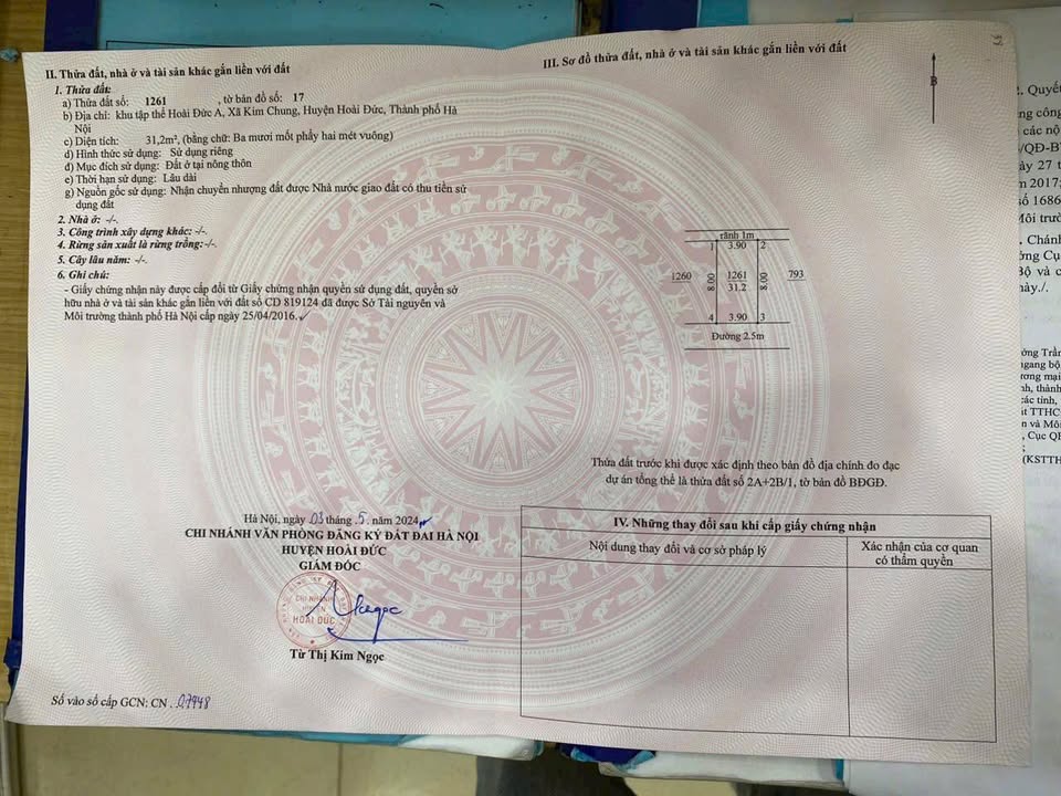 Đất khu tập thể Hoài Đức, Kim Chung 31m² giá 4.2 tỷ - Vị trí thuận lợi gần trường cấp 3!