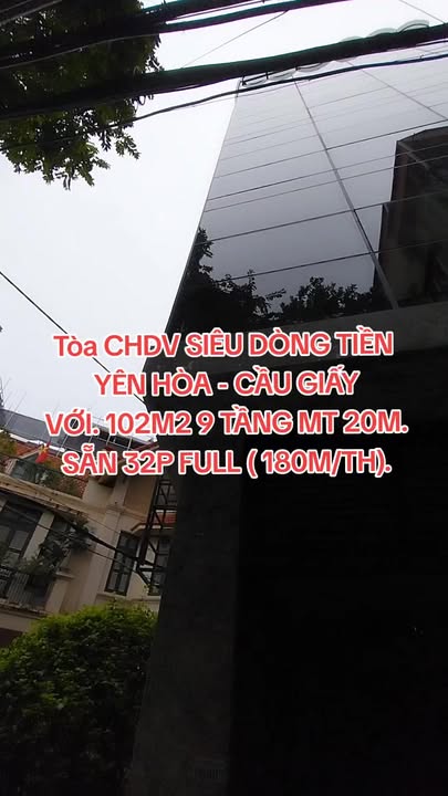 Căn hộ chung cư Tòa CHDV Yên Hòa Cầu Giấy 102m² giá 180 triệu - Đầu tư sinh lời ổn định!