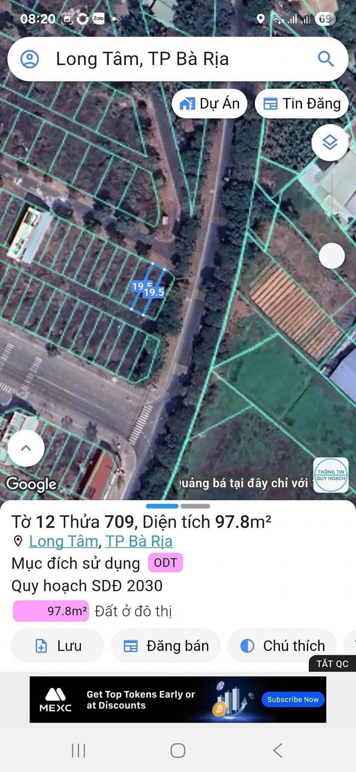 Đất nền khu Barimex Long Tâm Bà Rịa 98m² giá chỉ 2.2 tỷ - Sổ hồng chính chủ!