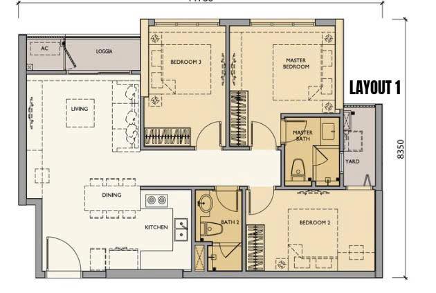 Căn hộ LUMI HN Tây Mỗ 81m² giá 7.29 tỷ - View đẹp bể bơi và cầu ánh sáng!