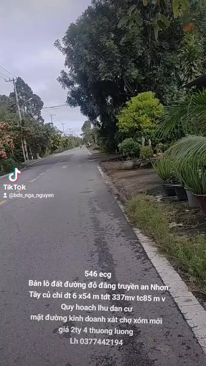 Đất nền đường Đỗ Đăng Truyền, Củ Chi 324m² giá 2.4 tỷ - Đầu tư sinh lời cao!