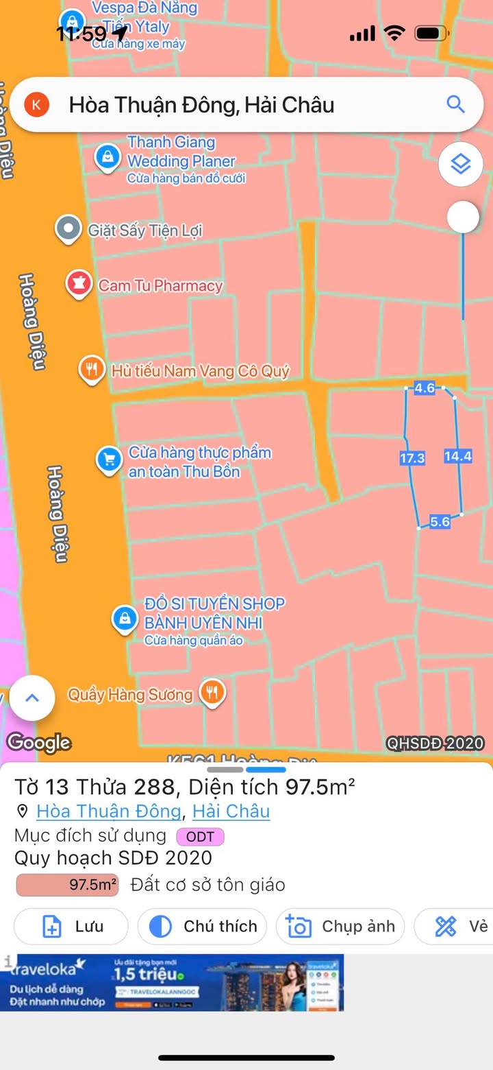 Đất nền trung tâm Hải Châu 100m² giá 4 tỷ - Đầu tư sinh lời ngay!