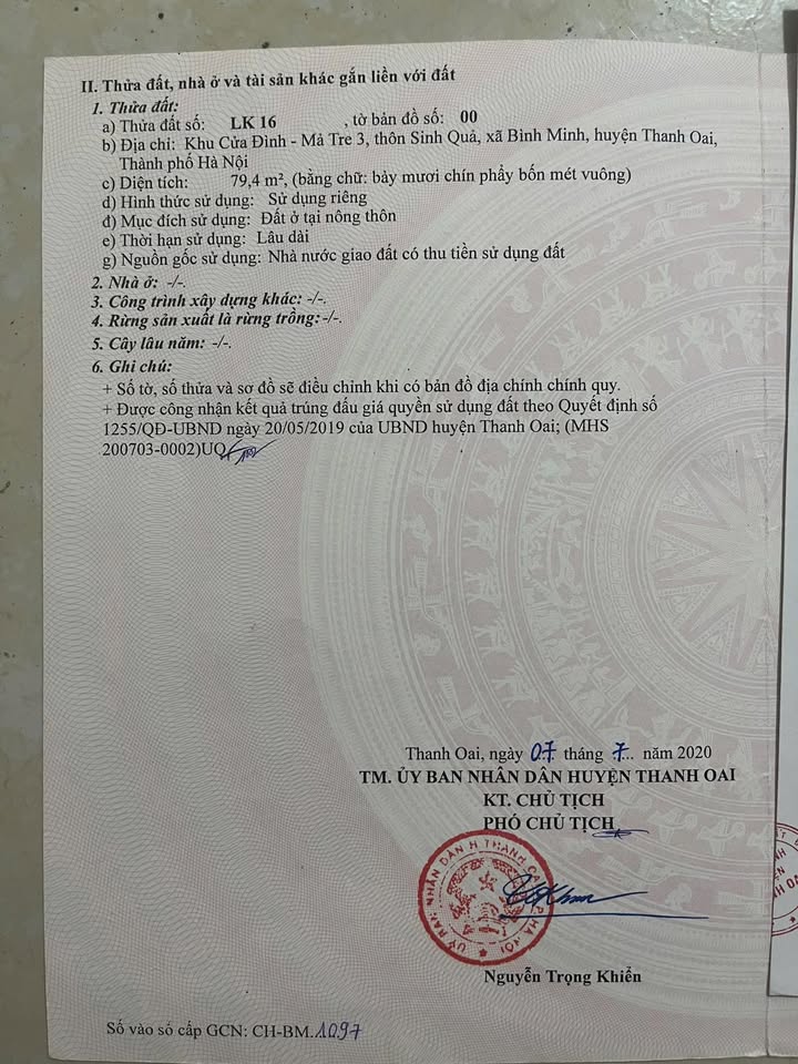 Đất nền Bình Minh 79,4m² giá 7 tỷ - Kinh doanh đắc địa!