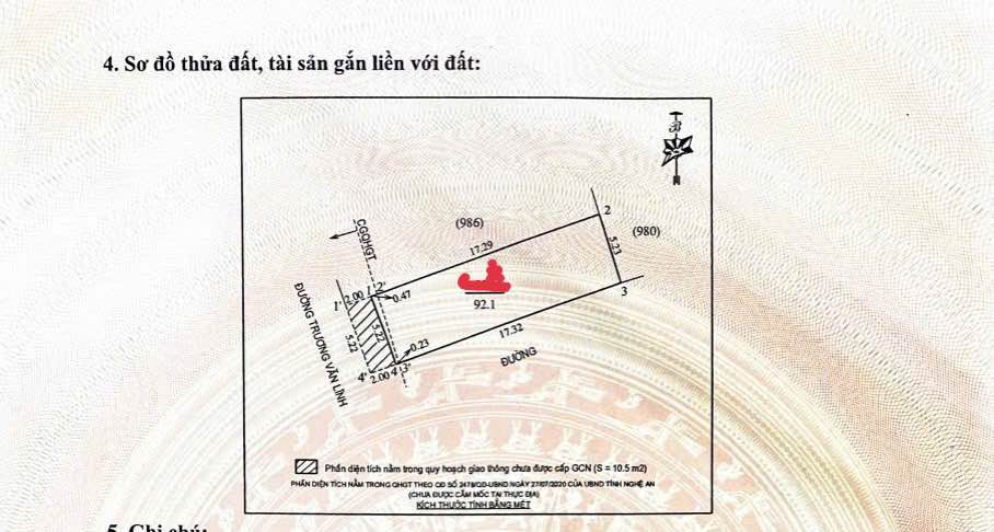 Đất lô góc Trương Văn Lĩnh, Nghi Phú 92m² giá 5.6 tỷ - Đầu tư sinh lời cao!