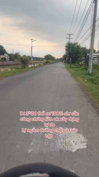 Đất thổ cư 180m² xã Đức Lập, Long An chỉ 850 triệu - Cơ hội đầu tư hấp dẫn!