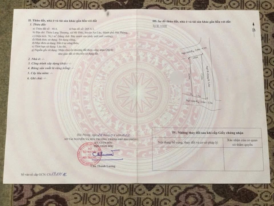 Đất nền An Khánh, An Lão 76m² - Chính chủ bán gấp, vị trí đắc địa!