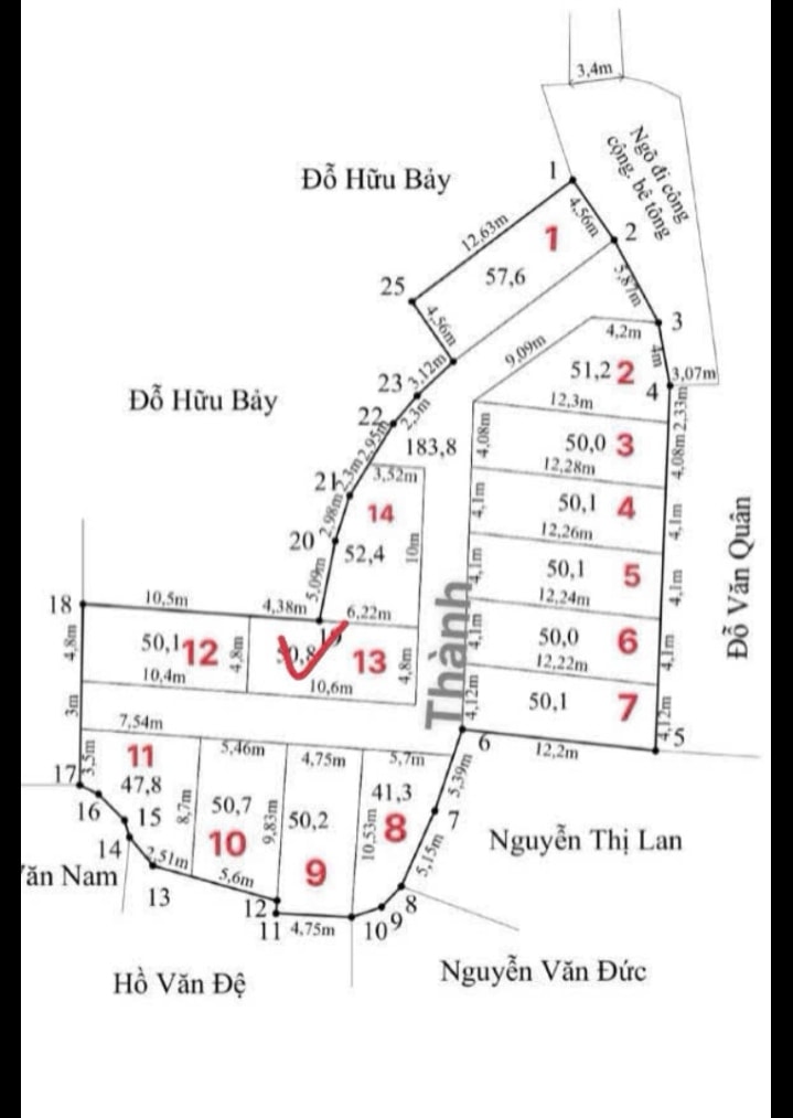 Đất nền lô góc 50.8m² tại Tân Tiến, An Dương - Giá chỉ 1.099 tỷ!