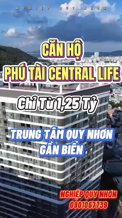 Căn hộ Phú Tài Central Life Quy Nhơn 39m² giá 1.25 tỷ - Sẵn sàng bàn giao cuối năm 2025!