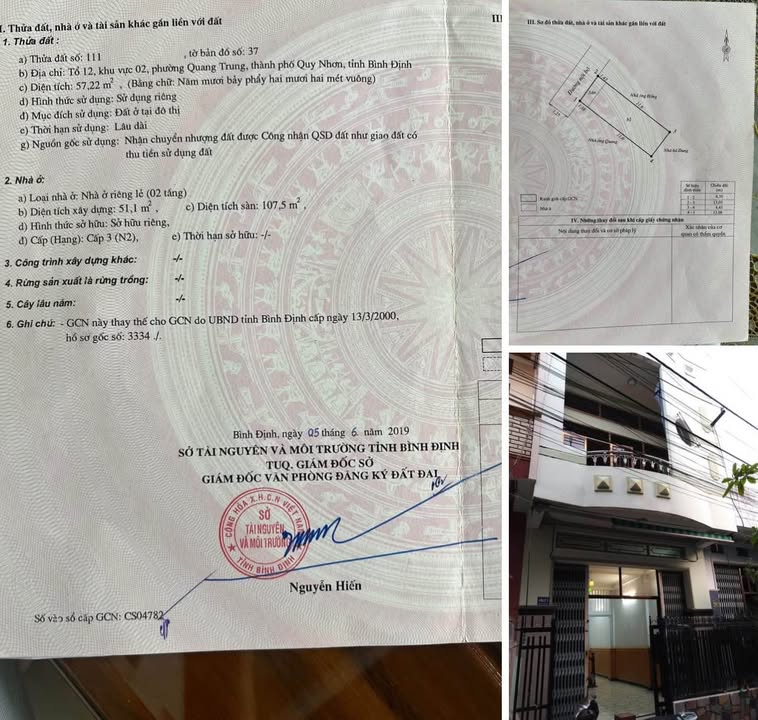 Nhà hẻm Nguyễn Thái Học, Quy Nhơn 57m² giá 2.9 tỷ - Thiết kế đầy đủ công năng!