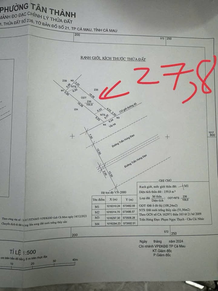 FrontHouse Cà Mau 160m² giá 5.2 tỷ - Đối diện Bệnh viện Medic, vị trí kinh doanh đắc địa!