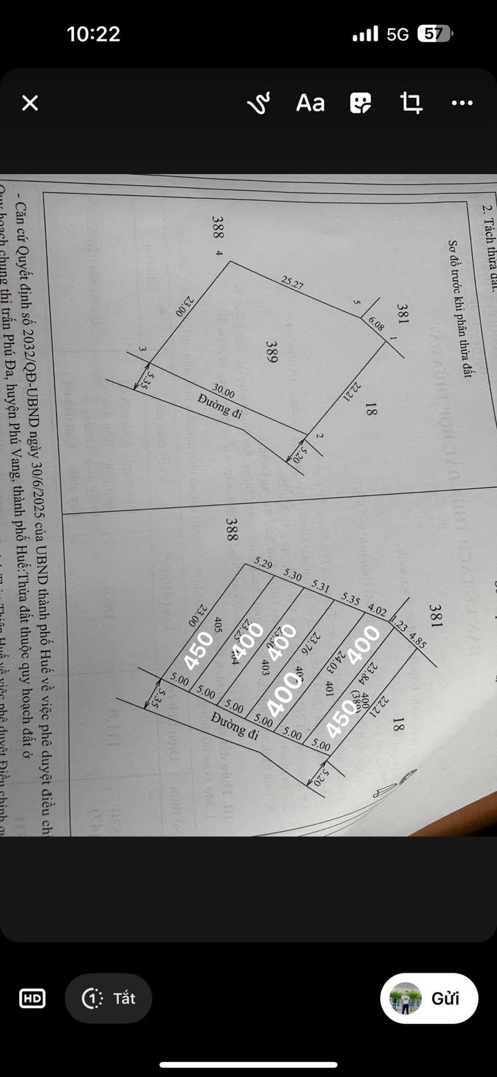 Đất mặt tiền Tạ Quang Cự, Phú Vang, 100m² - Sổ đỏ chính chủ, giá tốt thỏa thuận!