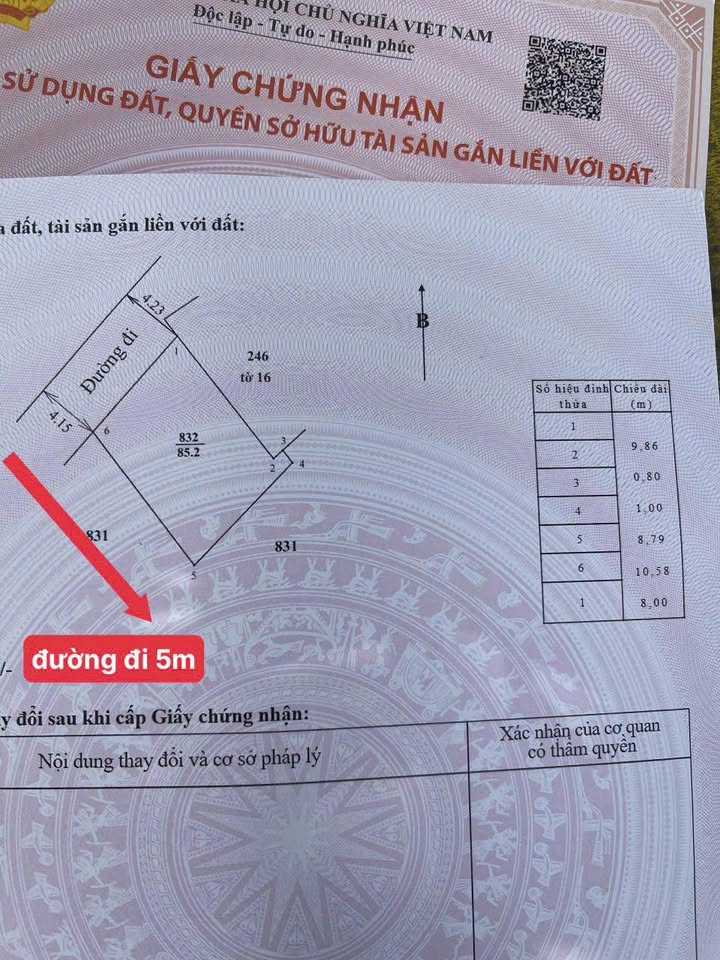 Đất 2 mặt tiền Hoàng Minh Giám, Thủy Dương 85m² giá 900 triệu - Đường ô tô vào tận nơi!