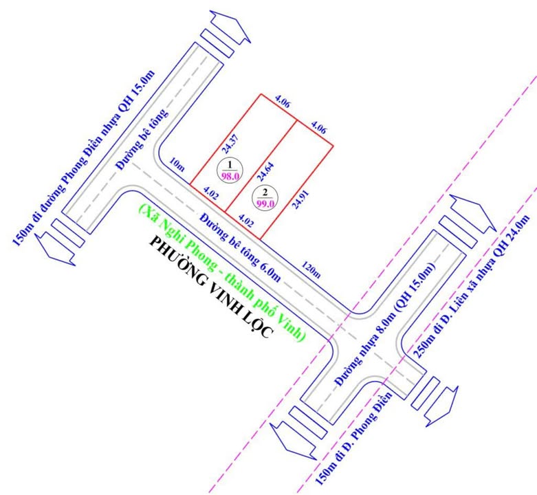 Đất Nghi Phong, Nghi Lộc 99m² giá 1.1 tỷ - Tiềm năng đầu tư tuyệt vời!