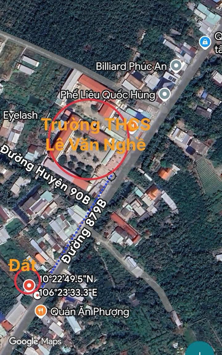 Đất mặt tiền Tỉnh Lộ 879, TP. Mỹ Tho 412m² giá 3.4 tỷ - Cơ hội đầu tư hấp dẫn!