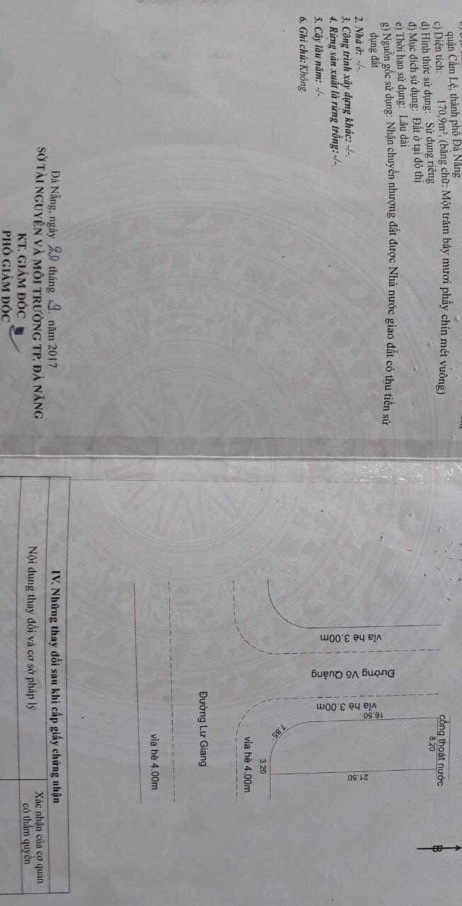 Đất nền Lô Góc đường Lư Giang, Hòa Xuân 171m² giá 9 tỷ - Cơ hội đầu tư tuyệt vời!