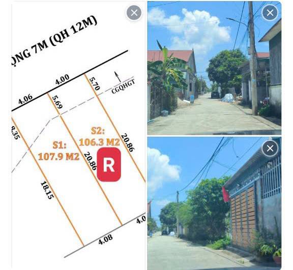 Đất Nền Xóm 2 Nghi Kim 107m² giá 2 tỷ - Vị trí trung tâm cực đẹp!