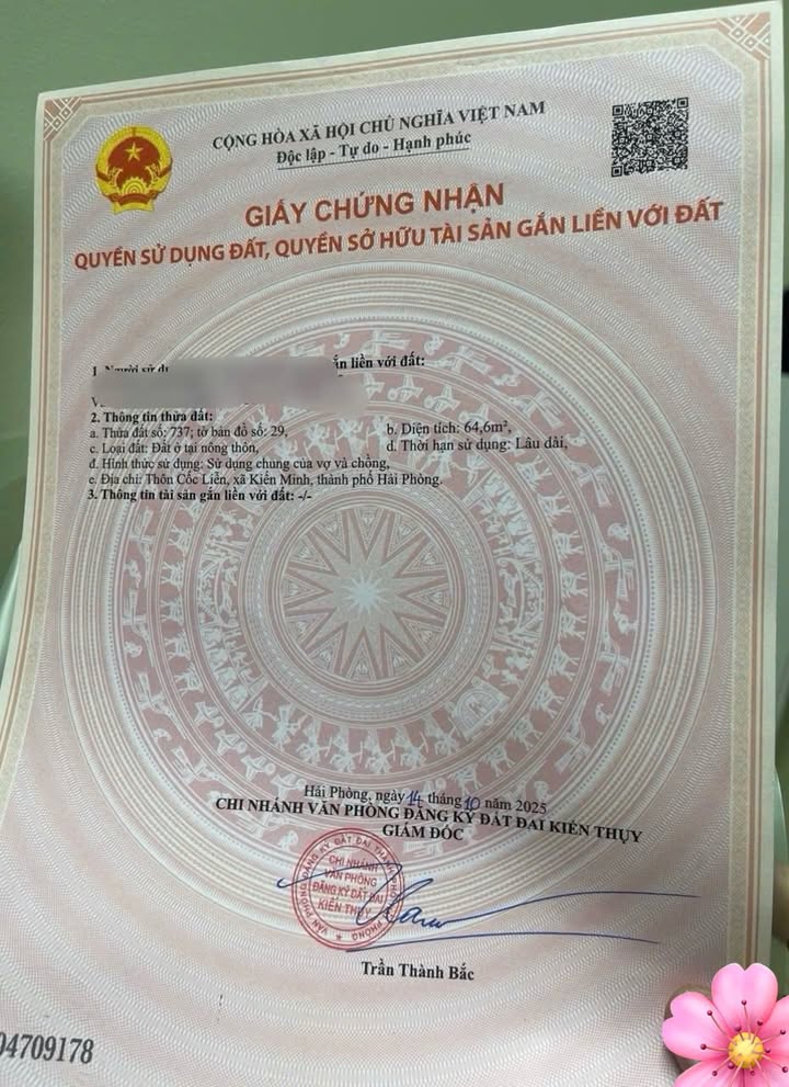 Đất nền đẹp tại Kiến Minh, Hải Phòng 64m² giá chỉ 800 triệu - Đầu tư sinh lời ngay!