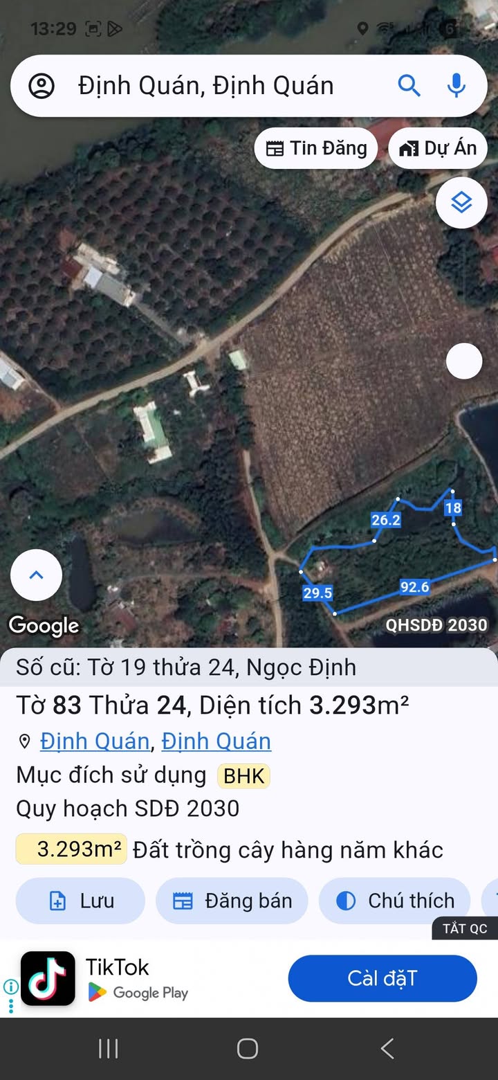 Đất 3,2 sào tại Ngọc Định, Định Quán - Giá 1.6 tỷ - Cơ hội đầu tư lý tưởng!