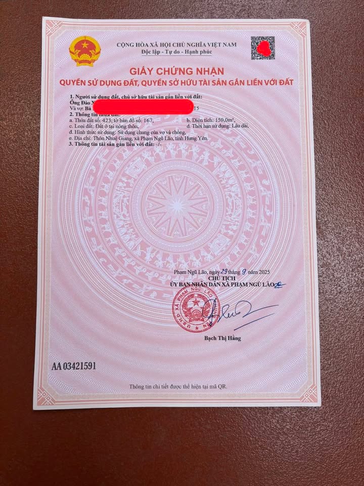 Đất đấu giá xã Phạm Ngũ Lão, Hưng Yên 150m² giá 2.7 tỷ - Đầu tư sinh lời ngay!