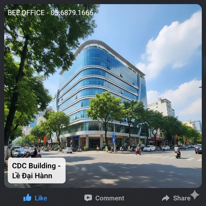 Cho thuê văn phòng tại CDC Building Hai Bà Trưng - Diện tích đa dạng từ 27m² đến 1.000m²