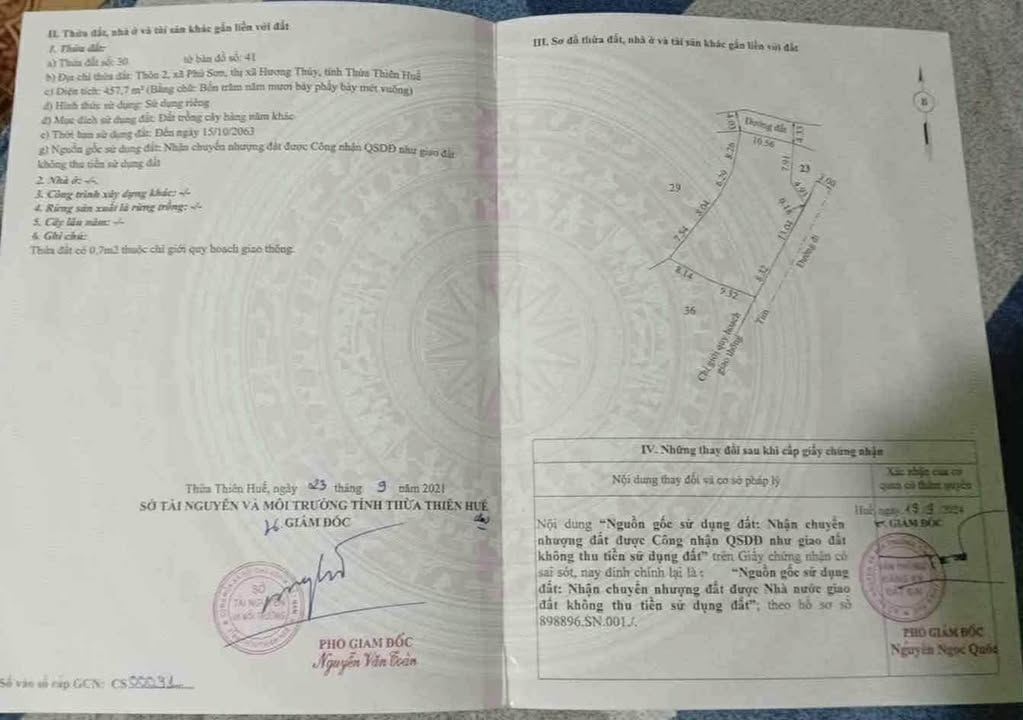 Đất trồng cây lâu năm 457m² tại Phú Bài, giá chỉ 200 triệu - Cơ hội đầu tư hấp dẫn!